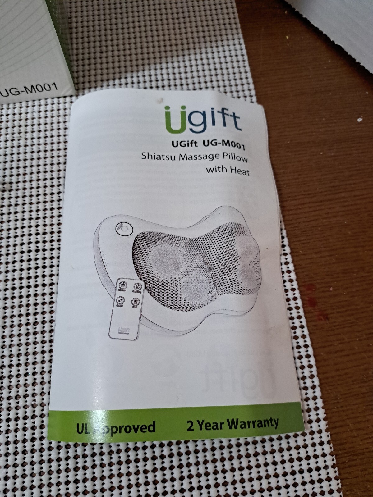 Shiatsu Neck, Shoulder,Back, Waist, Arms, & Feet Massager Pillow with Heat