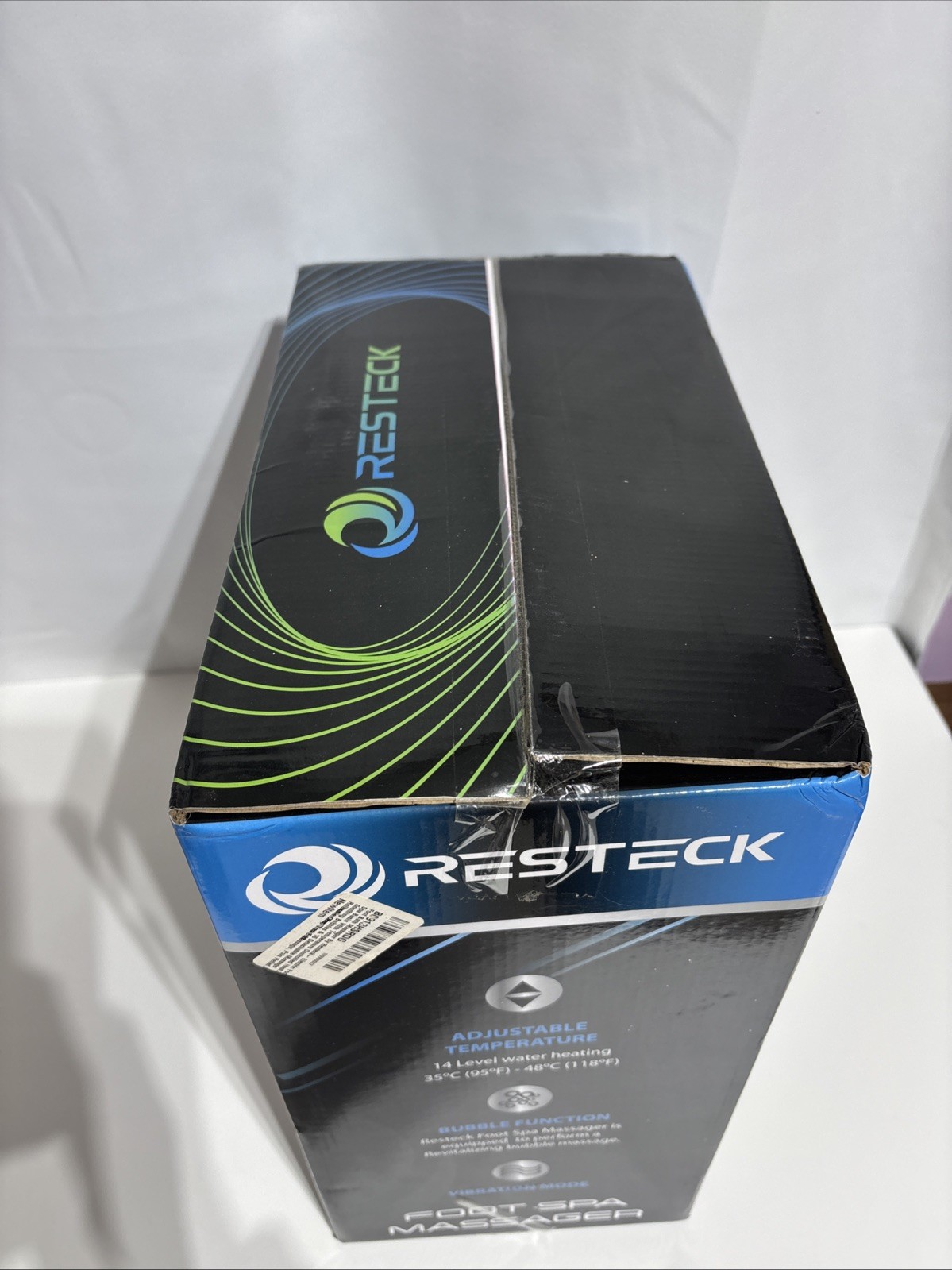 Resteck Foot Spa Bath Massager W/Heat Vibration Bubble Mode Jets Relax