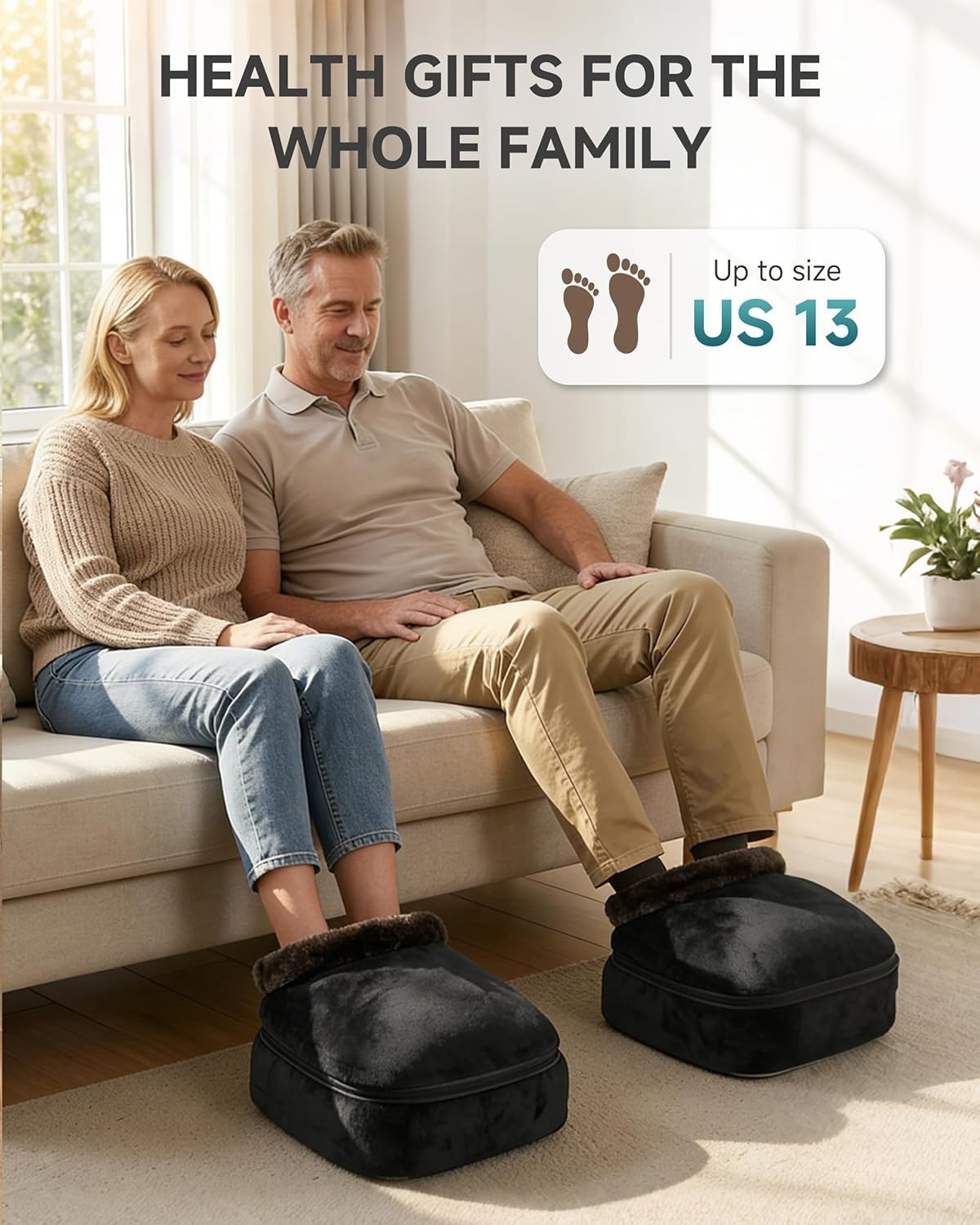Soothing Shiatsu Foot & Back Massager with Heat – Ideal Gift for Comfort Seekers