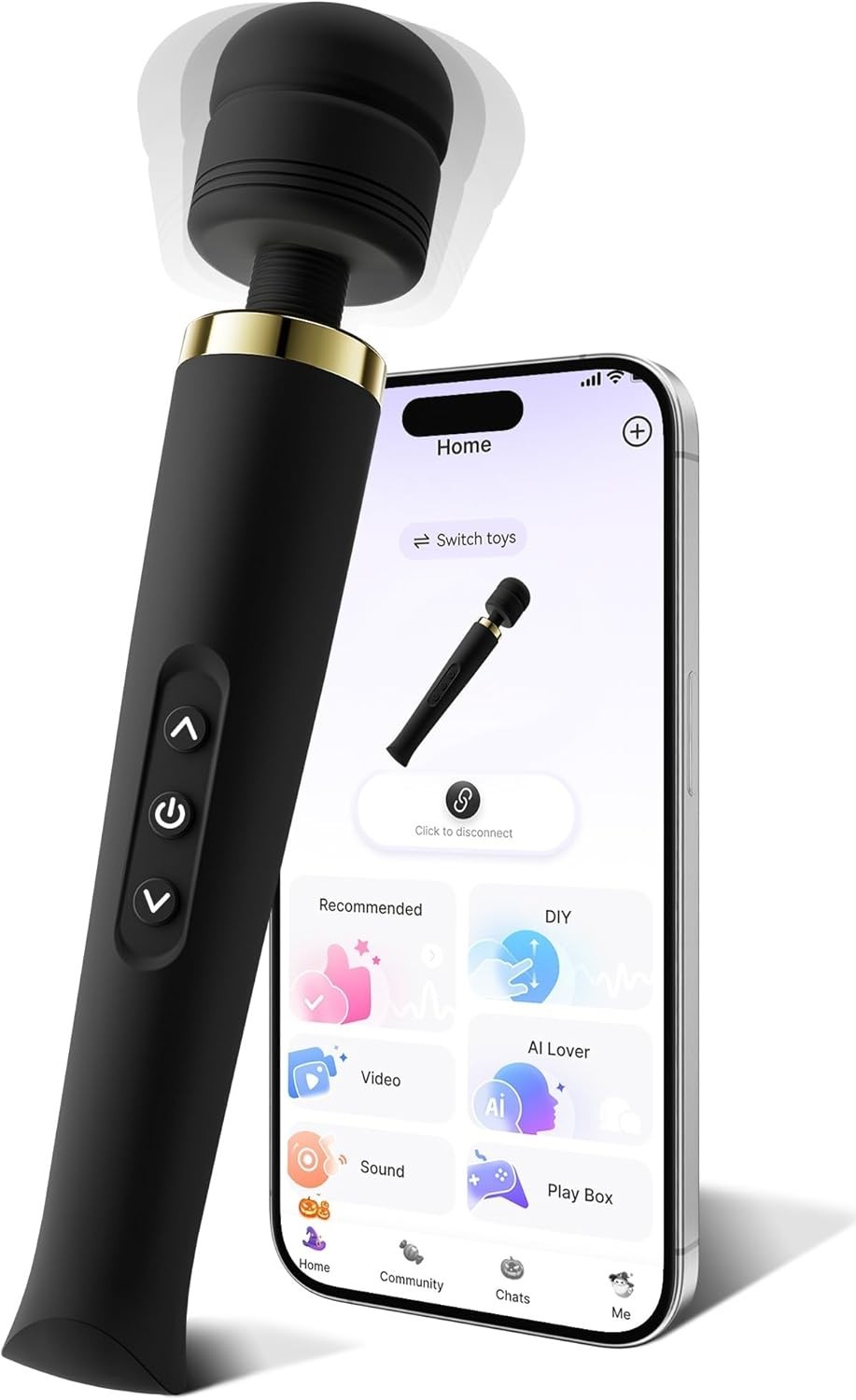 Personal Massagers Woman – Advanced AI-Sync App Massager, Waterproof Body Mas…