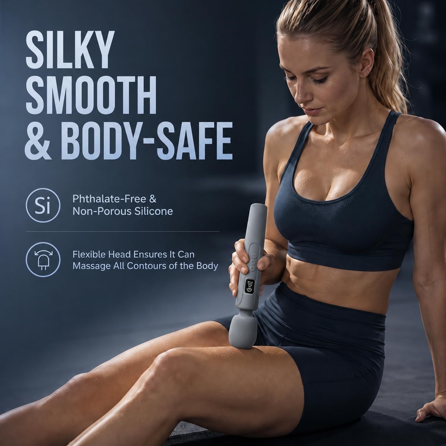 Cordless 10-Mode Handheld Massager for Ultimate Muscle Relaxation – Waterproof