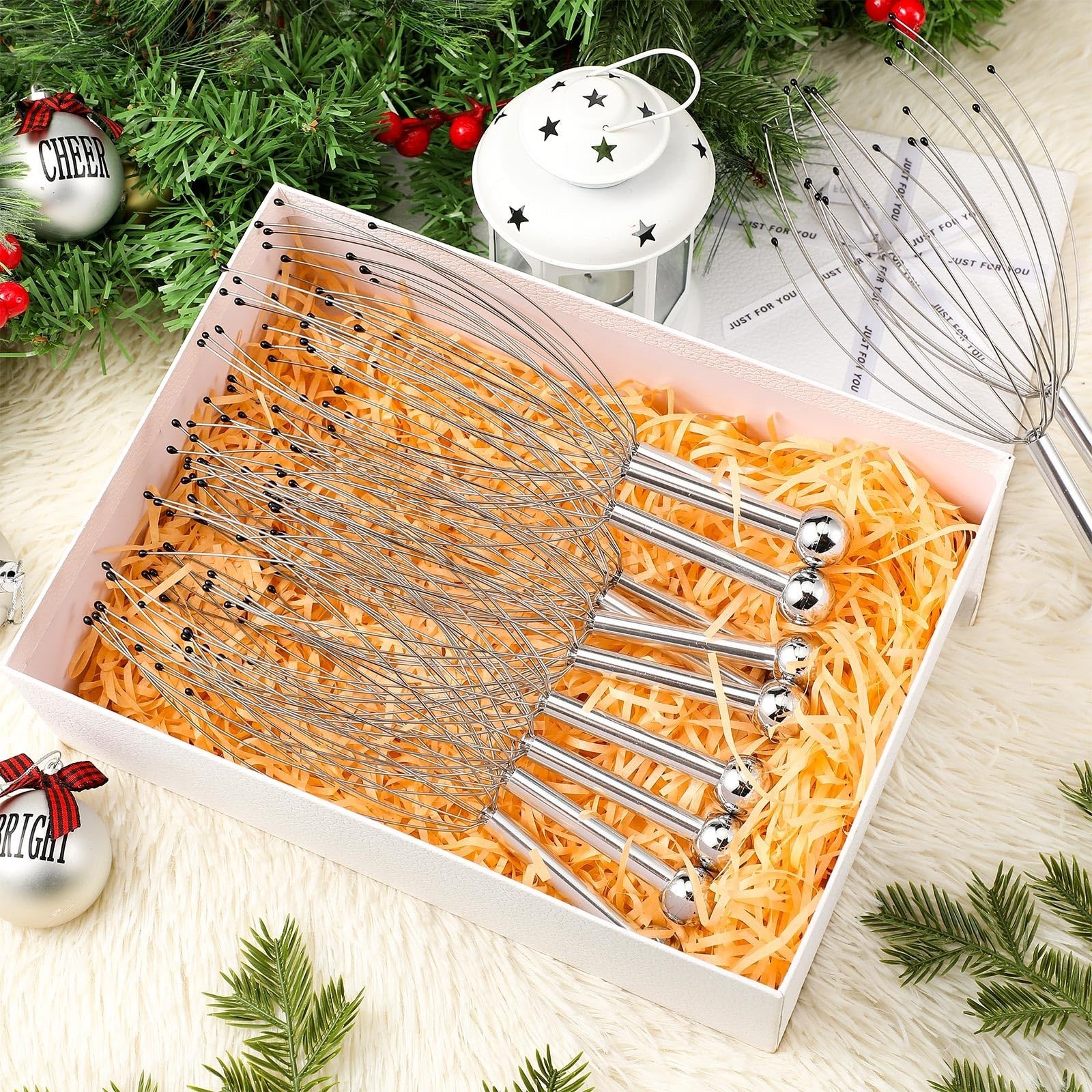 48 Pack Scalp Massager Head Scratcher – 20 Prongs Handheld Massage Tool for Rela