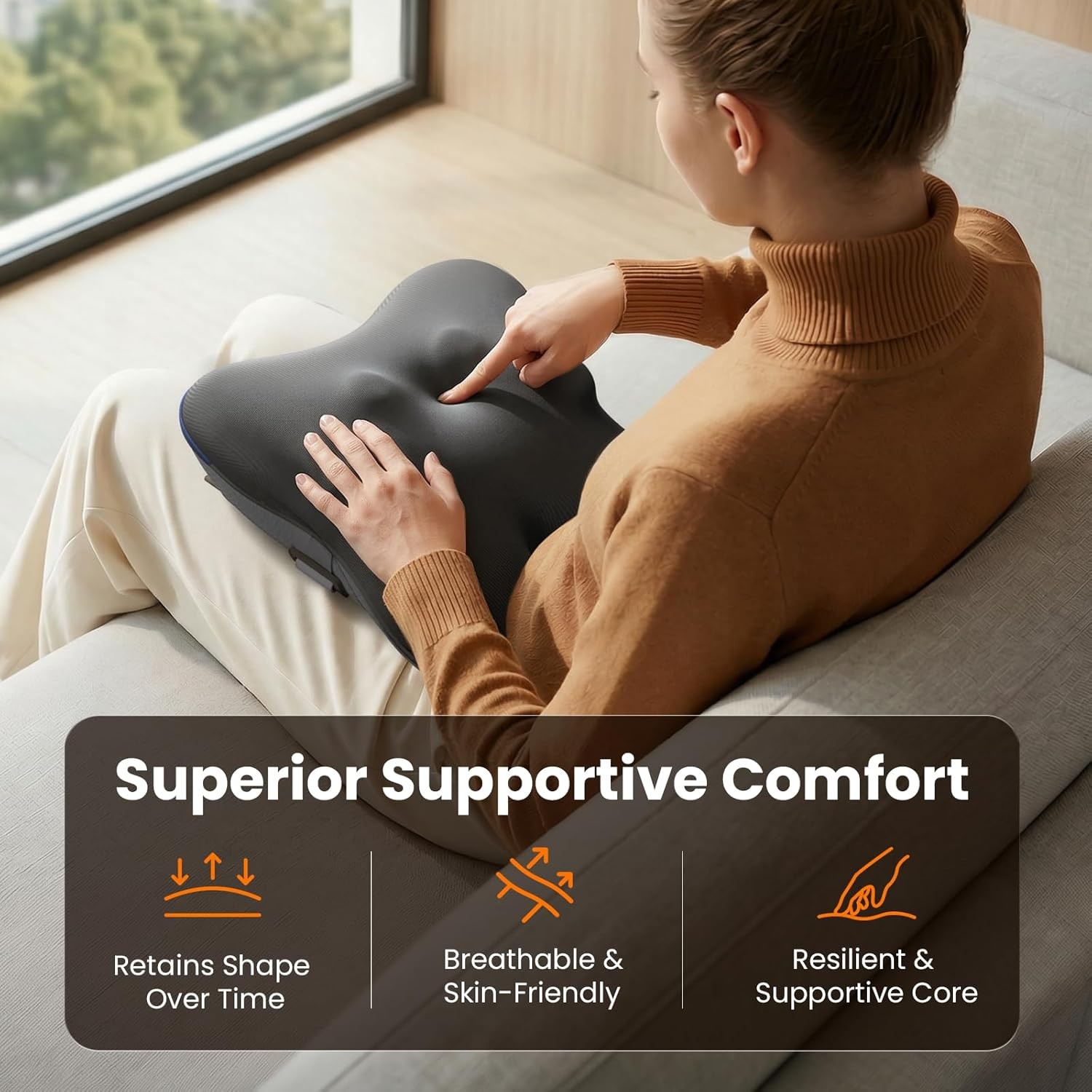 Shiatsu Neck Back Massager with Heat Deep Tissue Shoulder Massager with Remote
