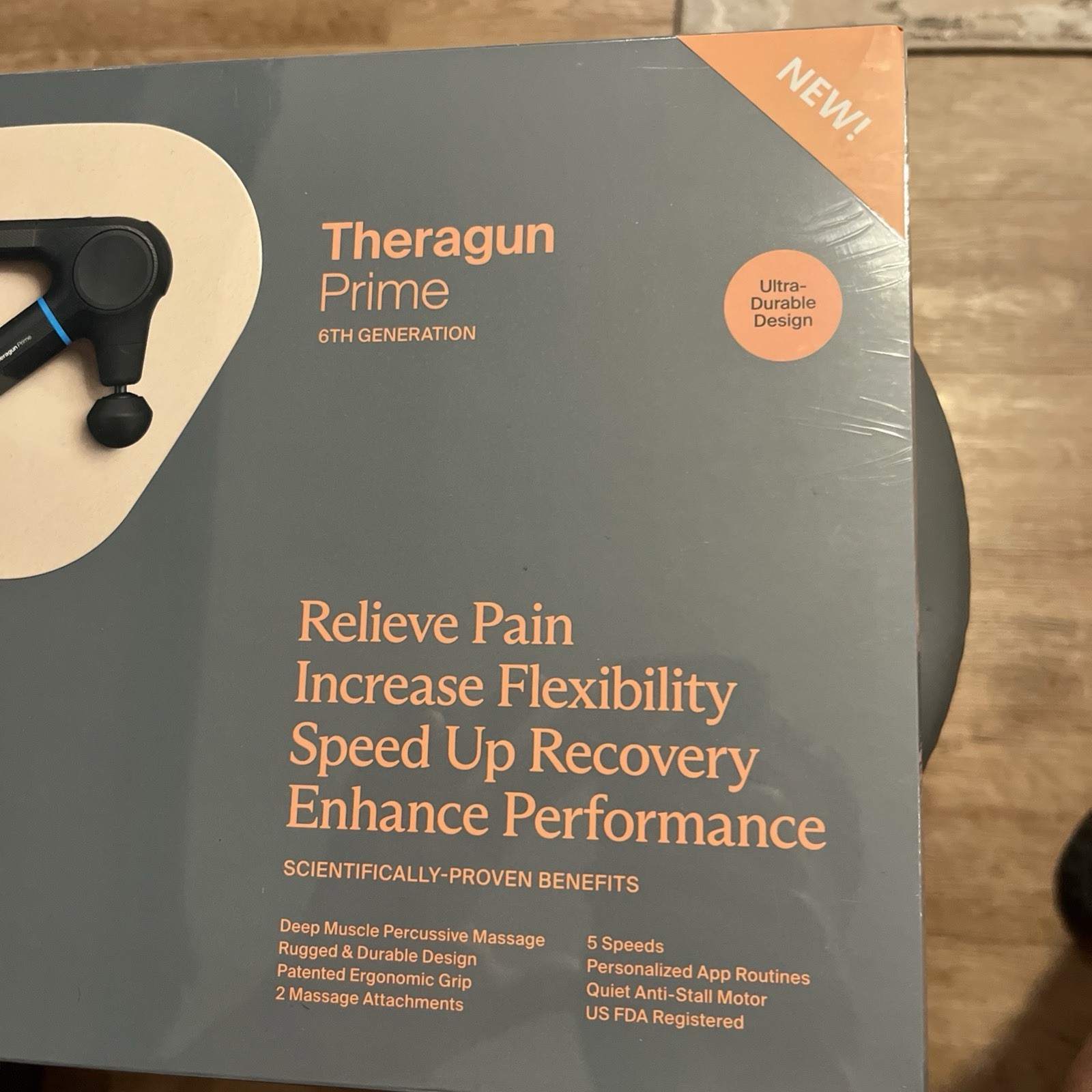 NEW Theragun Prime 6th Generation Durable Design Black Percussive Massage Gun