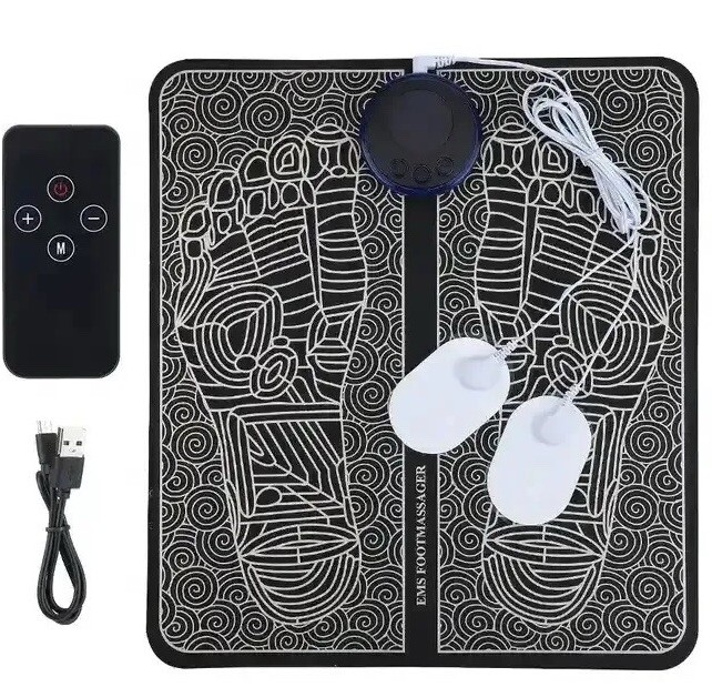 3-in-1 EMS Foot Massager Body Pad and Small Electrodes Blood Circulation NEW