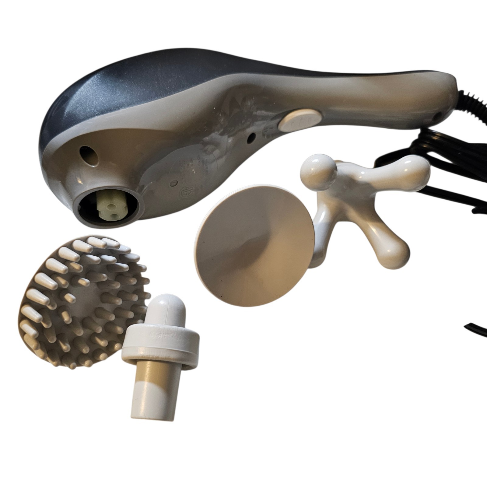 Wahl Massager 4120-600 Two Speed All-Body Compact Design 4 Attachments 9′ Cord