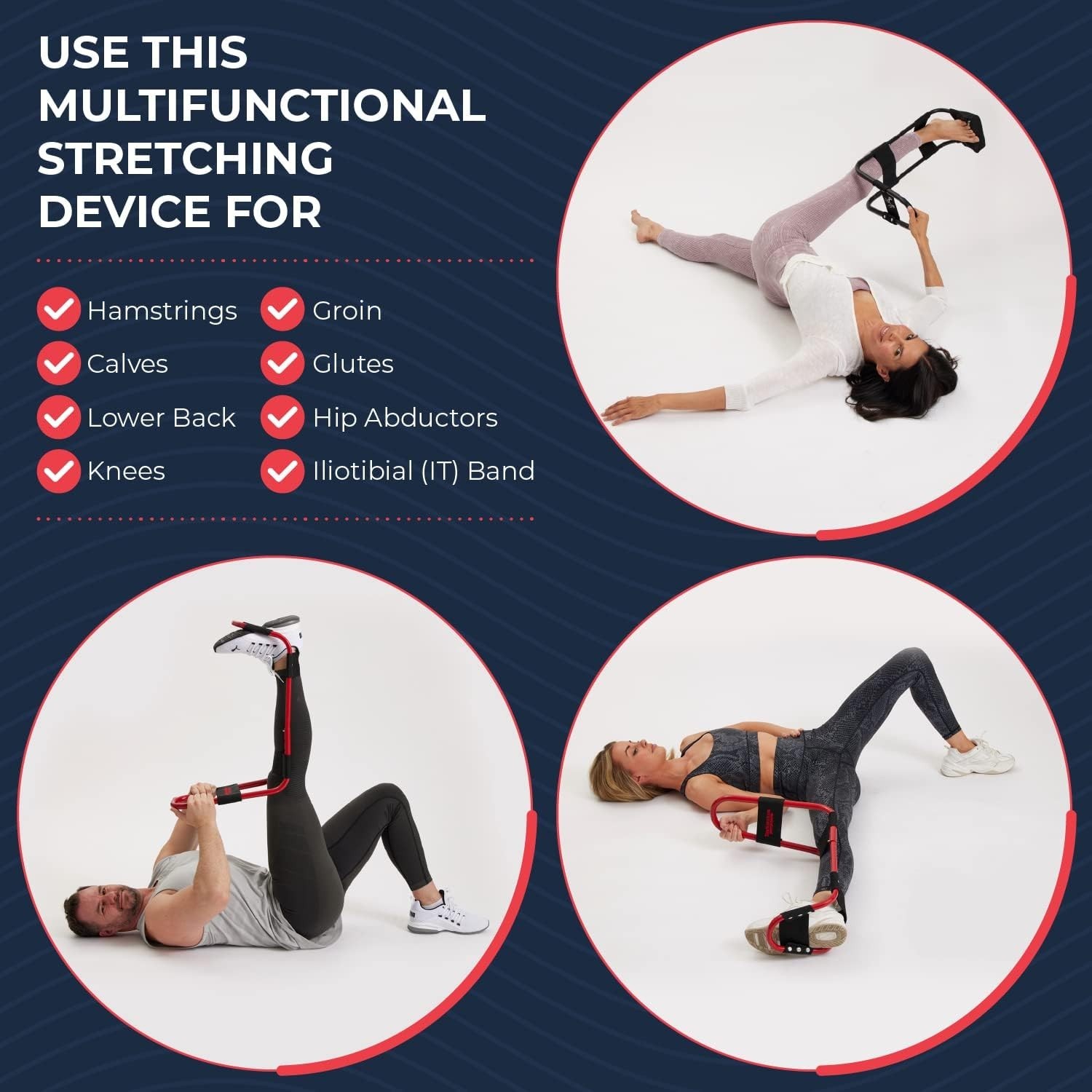 Leg Stretcher – Hamstring Stretcher – Hip Stretcher – Lower Back Stretcher, &…