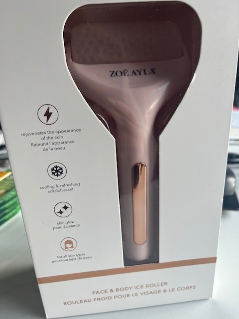 Zoe Ayla Face & Body Ice Roller, Soft Gel, Quick Freeze,Reduce Puff & RednessNIB