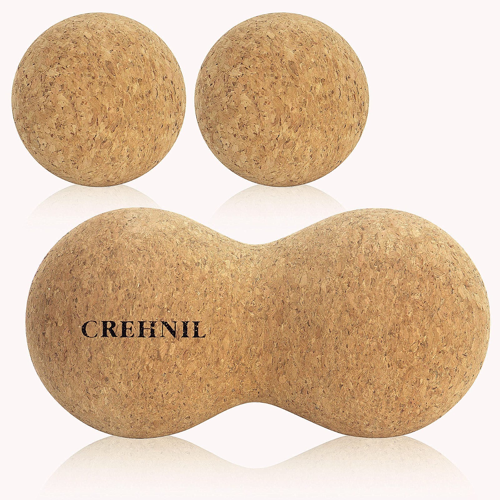 Natural Cork Peanut Massage Ball Set – Trigger Point Myofascial Release & Lacros