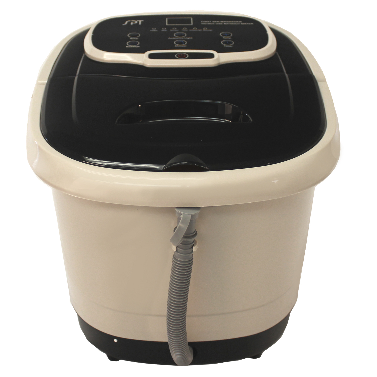 Foot Spa Smart Sensor Ergonomic Handle Bath Massager w/Casters Motorized Rollers
