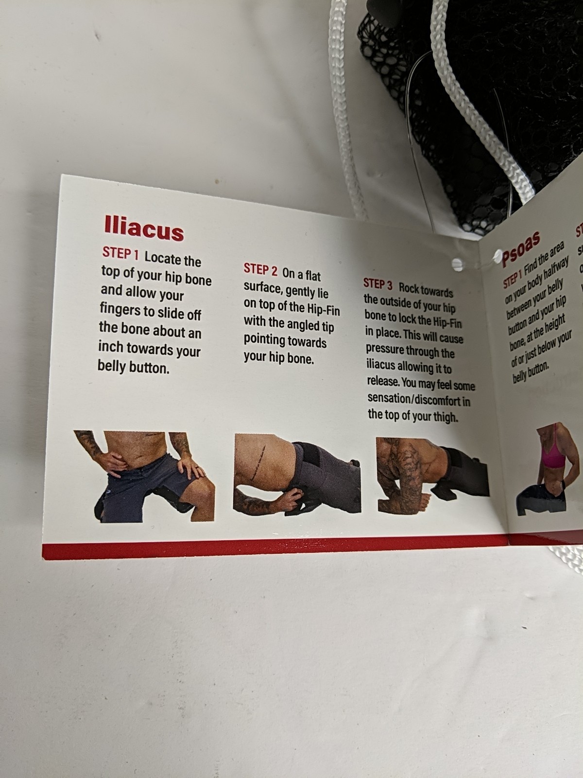 NEW Hip-Fin Hip flexor release tool psoas and iliacus muscle exercise