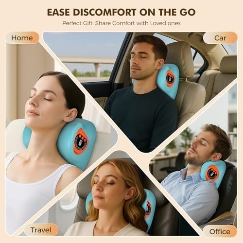 3-in-1 Neck Massager with Heat – Portable Adjustable Intensity for Relaxation at