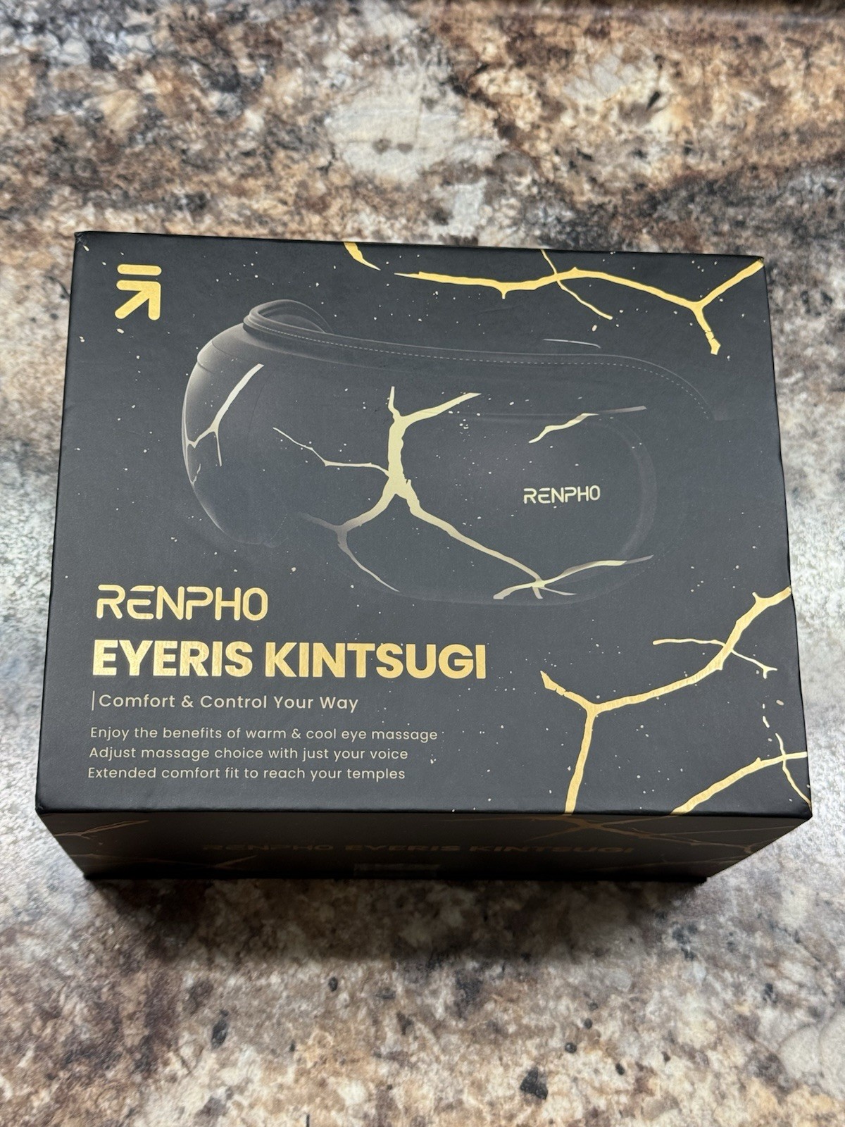 RENPHO Eyeris 3 Kintsugi Eye Massager – Heat/Cool, Voice-Control, Bluetooth