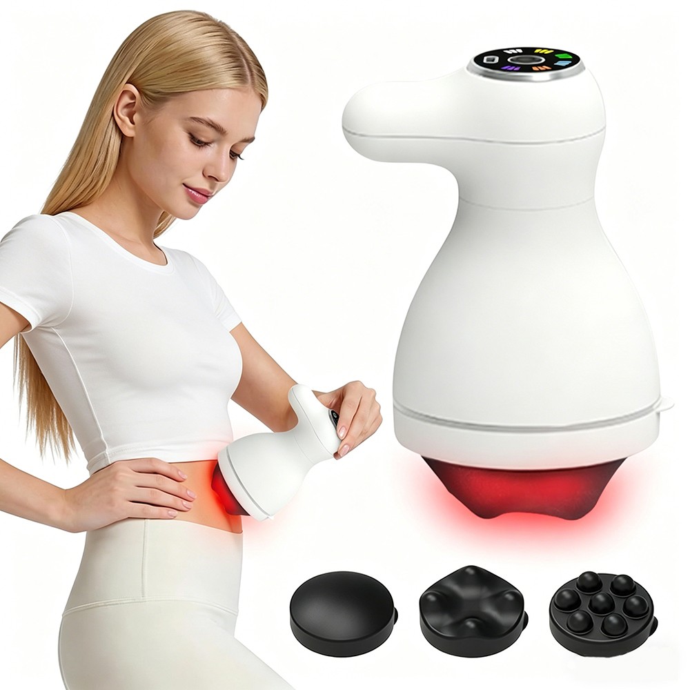 Body Sculpting Machine Electric Cellulite Massager 3 Pads, Handheld Full Body…