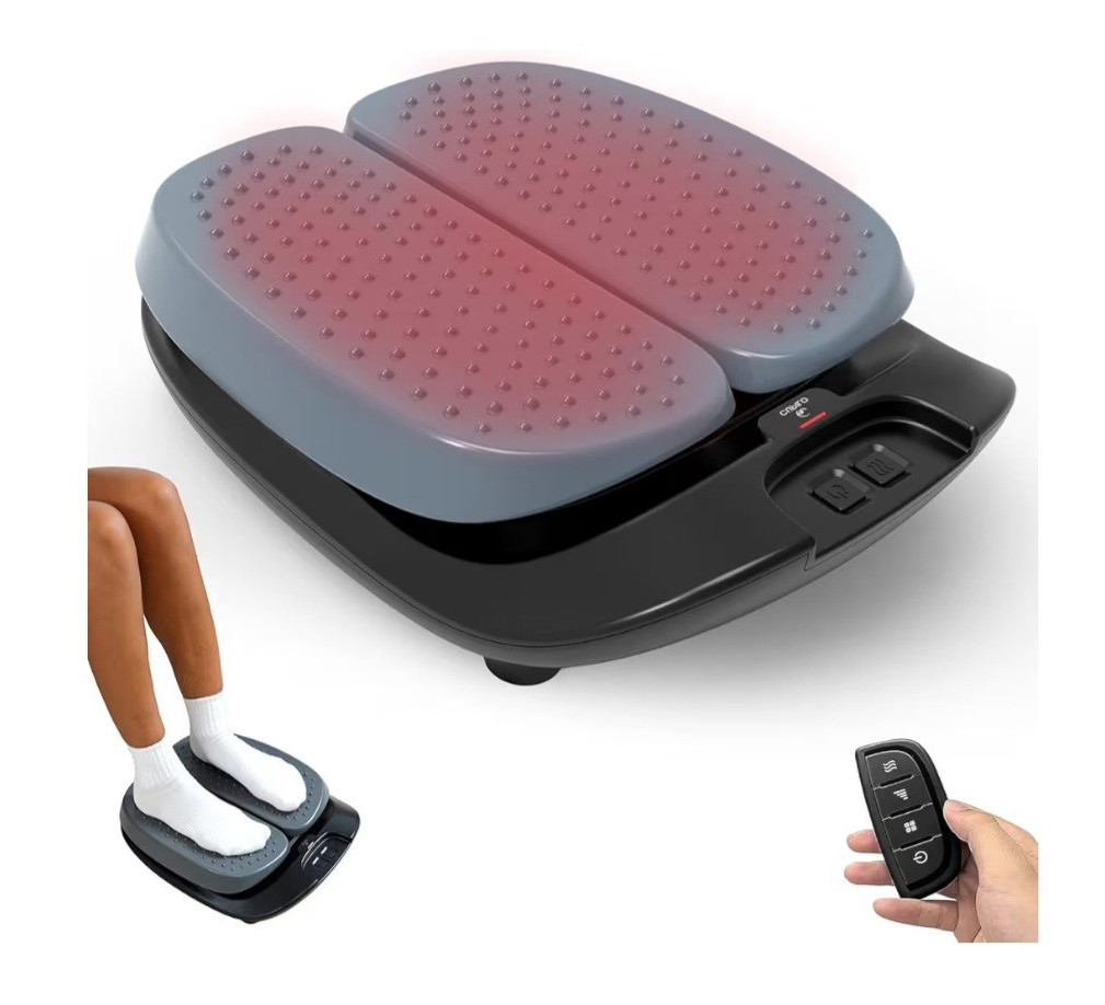 CUPILO CPL-5591 Vibration Foot Massager Heated Remote Control Black Corded