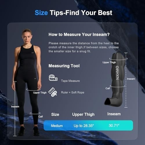 Leg Massager with Heat and Compression, Foot Massager for Circulation and Pain R