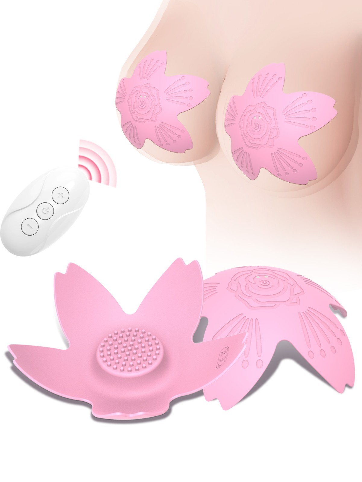 Electric Breast Massager Vibrating Bra Chest Cup Enlargement Enlarger 9 Modes