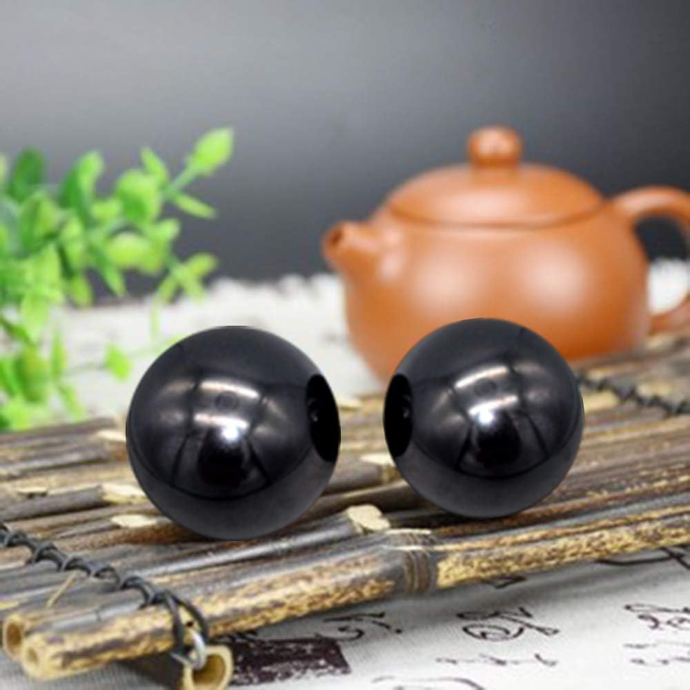 Firstnos 1.57Inch Chrome Steel Black Baoding Balls for Hand Therapy, Exercise, a