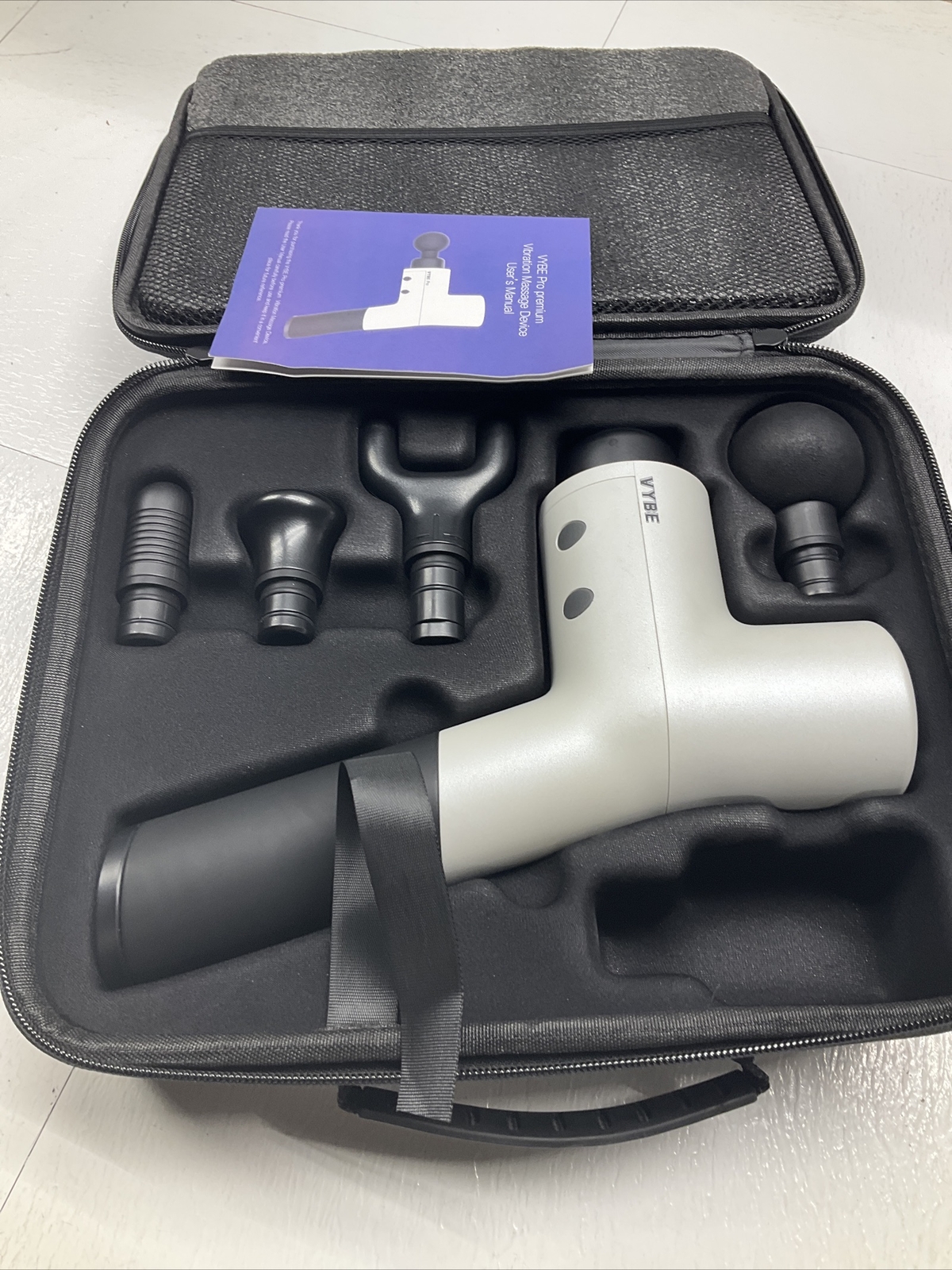 Vybe Pro Percussion Deep Tissue Massage Gun w/ 4 Attachments – FOR PARTS