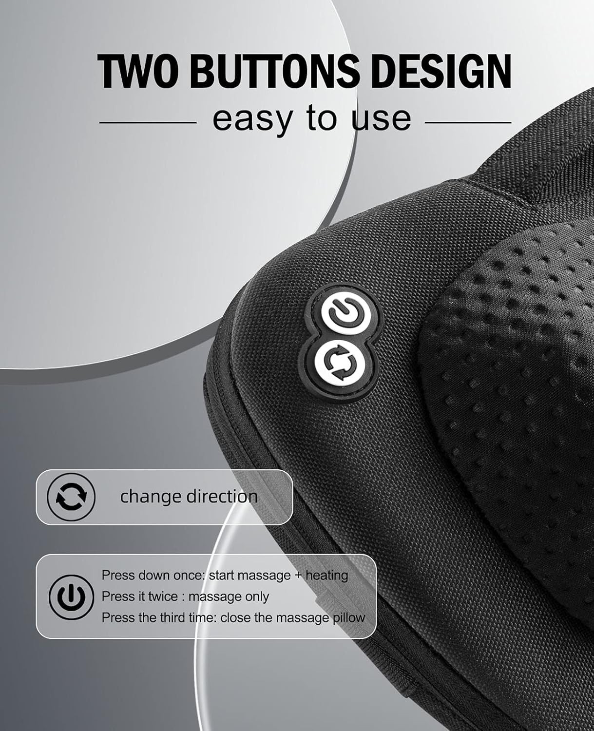 Back Massager Neck Massager with Heat, Massage Pillow Gifts for Mothers Day &…