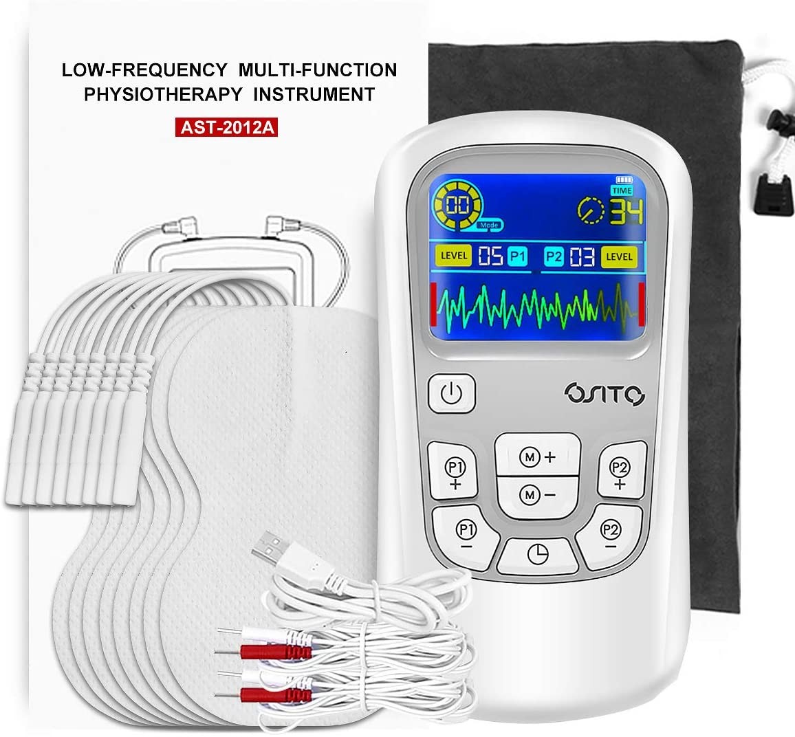 TENS Unit Electric Pulse Back And Neck Massager Muscle Stimulator Pain Relief