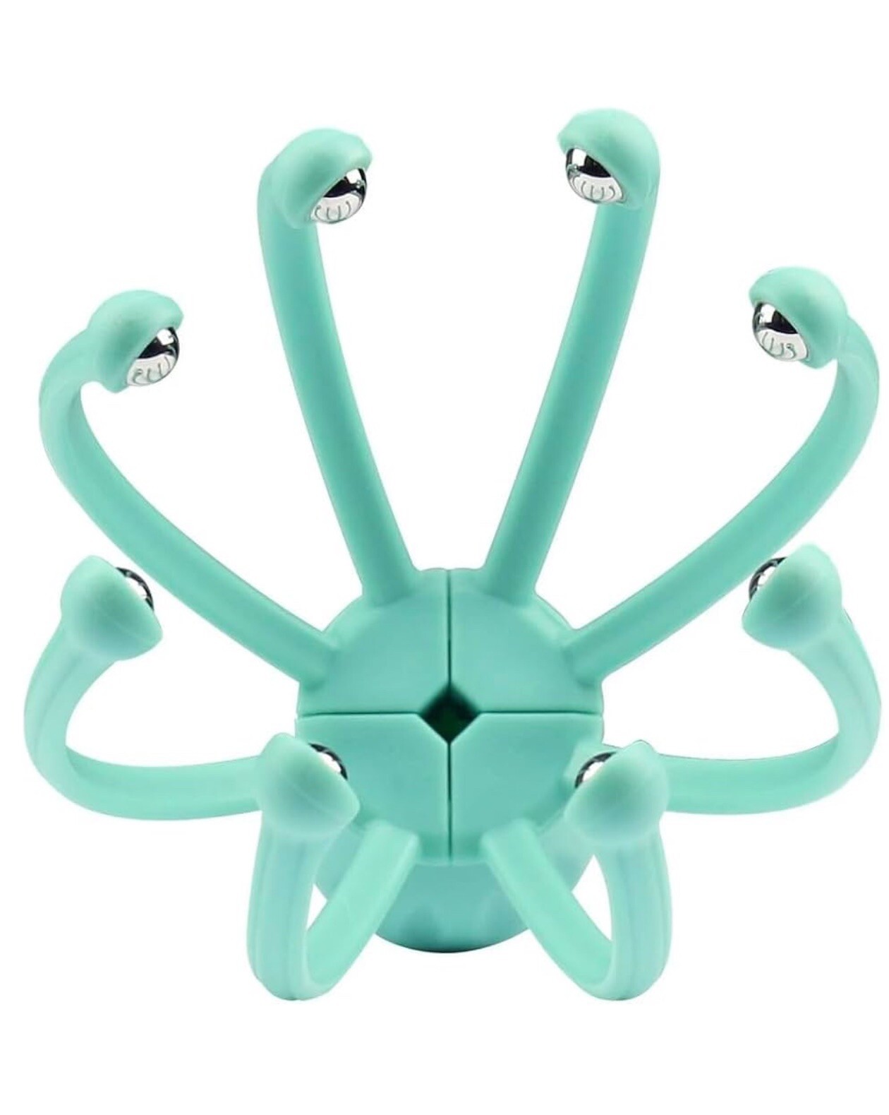 6 PicOctopus Scalp Massager Massage Claw Manual Massager Head (Random Color) NEW