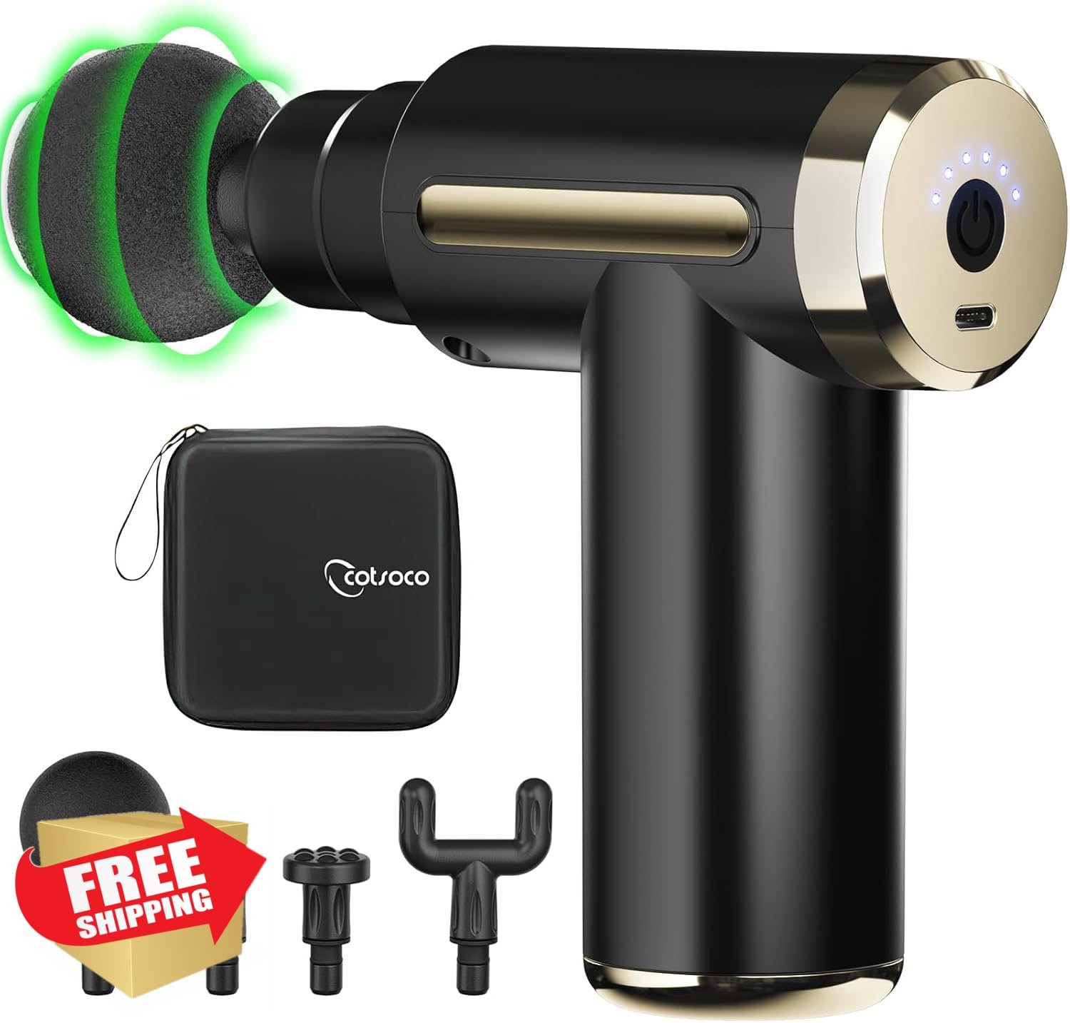 Jancane Mini Massage Gun Matte Black