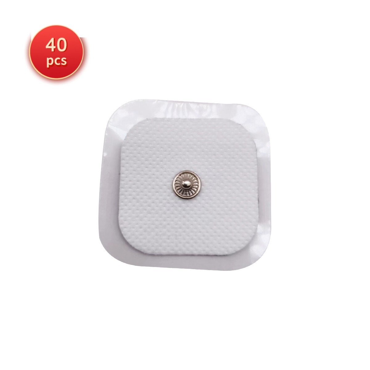 40 pcs TENS Unit Electrode Pads 2×2» Snap Button Replacement fit TENS Machines