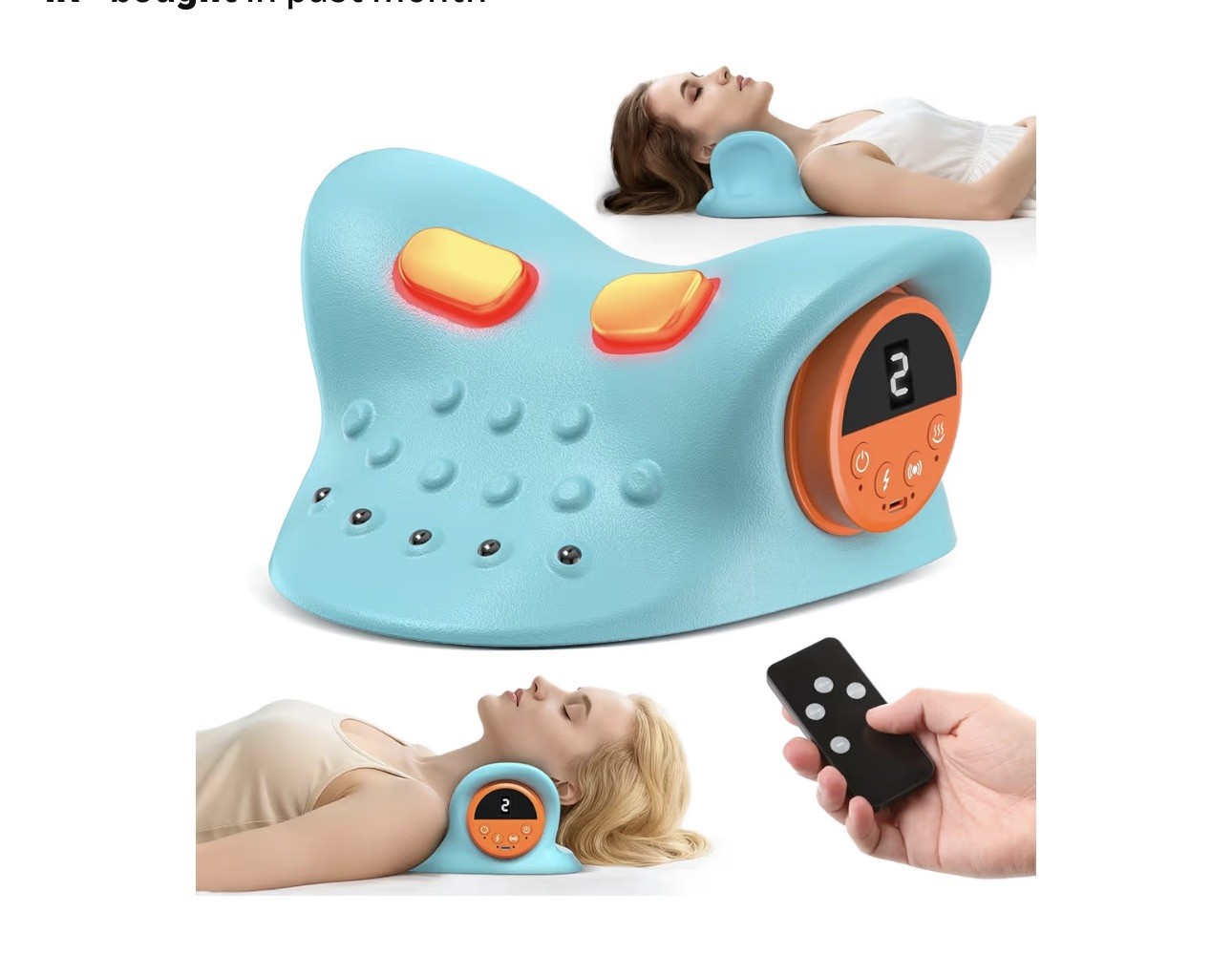 2026 Neck Massager 4-In-1 with Deep Tissue 3D Kneading & Soothing Heat – Portabl