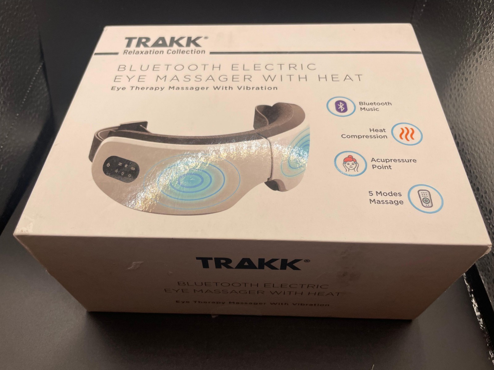 TRAKK Bluetooth Electric Eye Massager with Heat & Vibration Model TR-HTEYEMAS