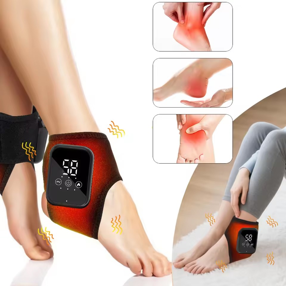 Cordless Foot Ankle Massager 3 Heat 3 Modes for Plantar Fasciitis Pain Relief US