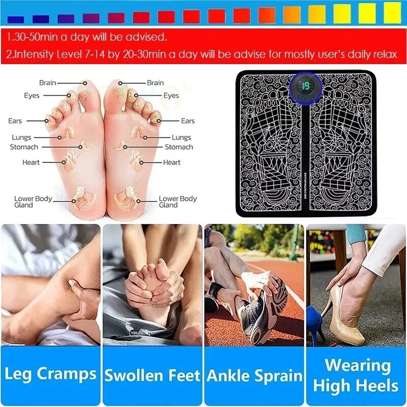 NEW 2025 EMS Foot Massager Nooro Neuropathy Feet for Circulation and Pain Relief