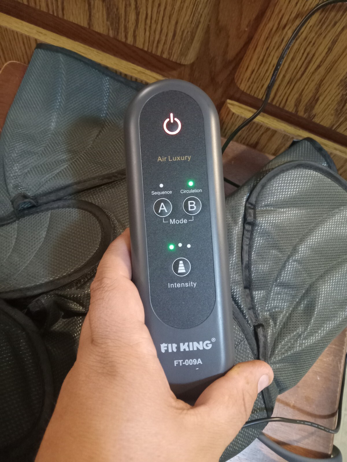 Fit King Air Compression Leg Massager Model ft-009a TESTED! WORKS!