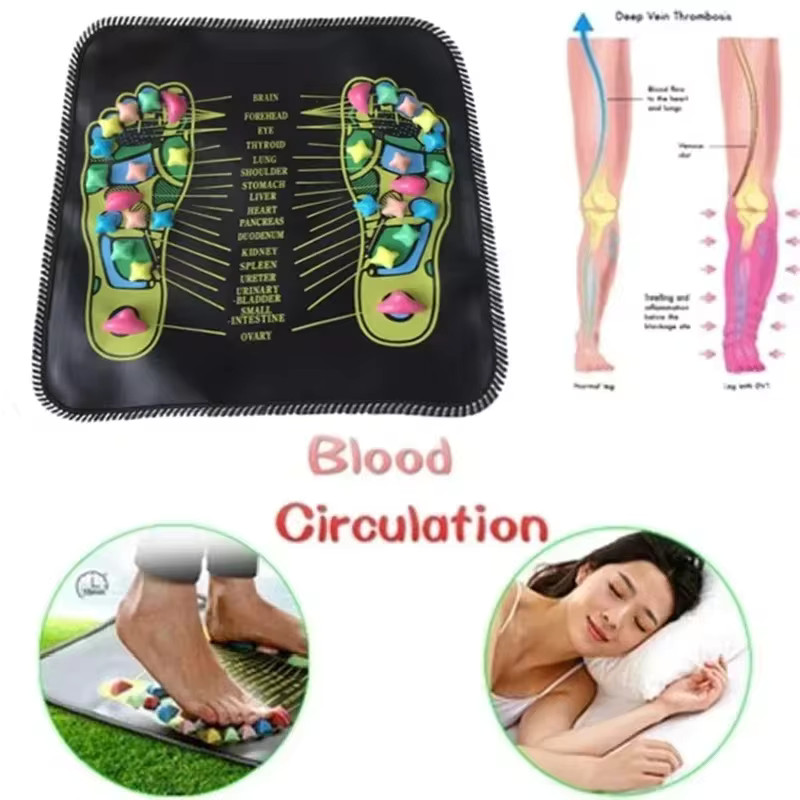 Foot massage mat, acupressure relaxing massage pad, trigger point, health the…