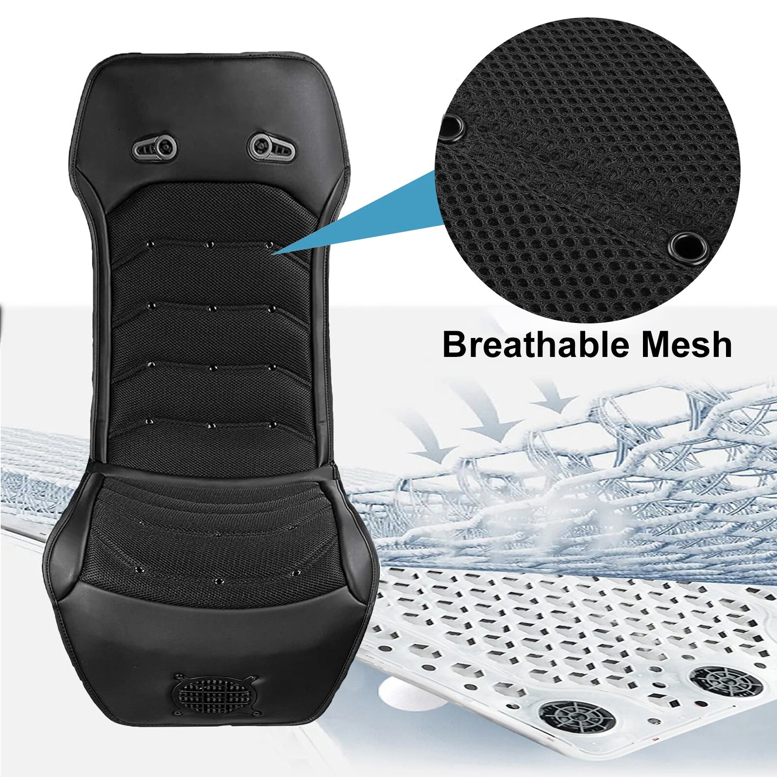 Full Body Memory Foam Massage Mat Pad 6 Therapy Heating pad,9 Vibration Motors