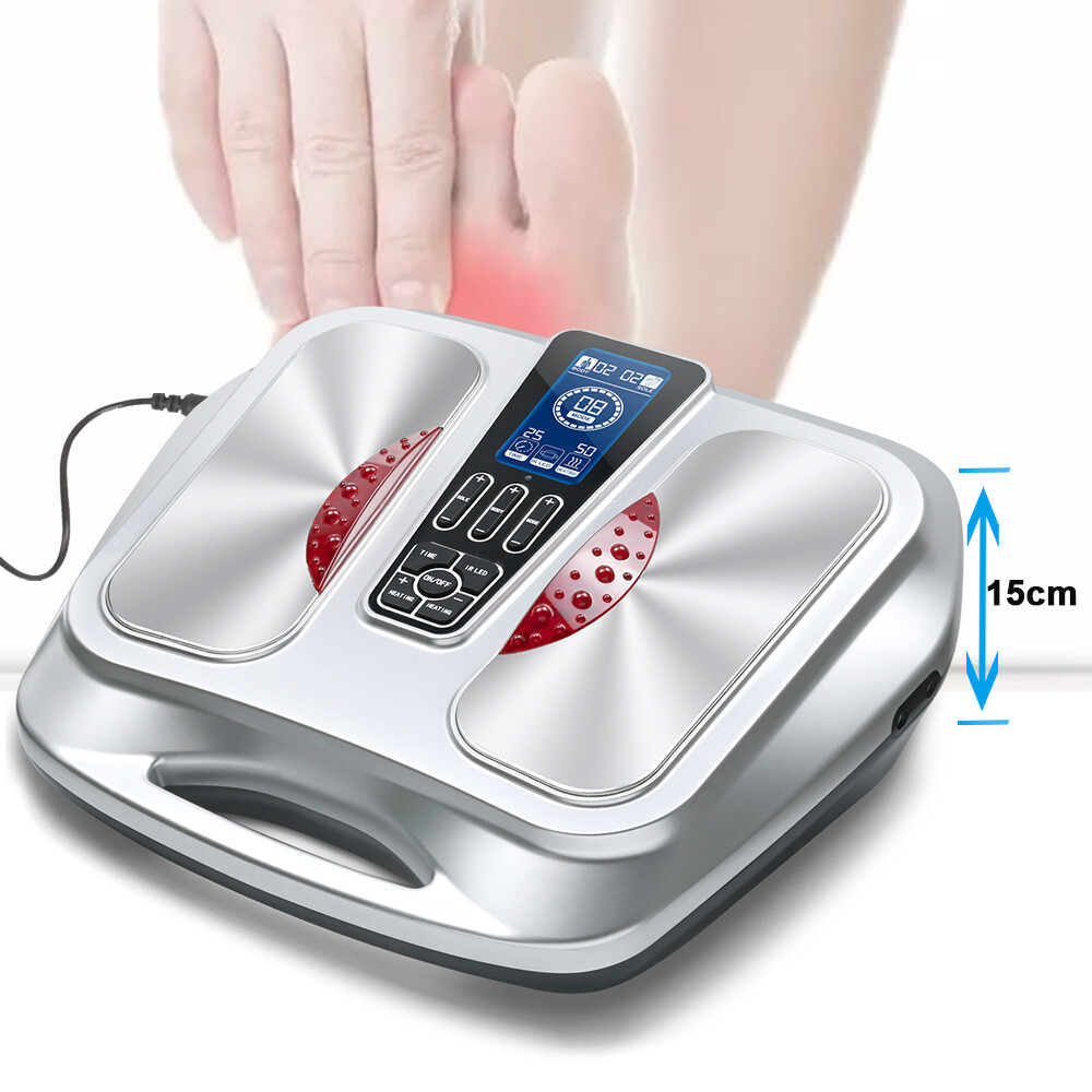 EMS Foot Massager, Electric Foot Circulation Stimulator with Heat for Neuropathy