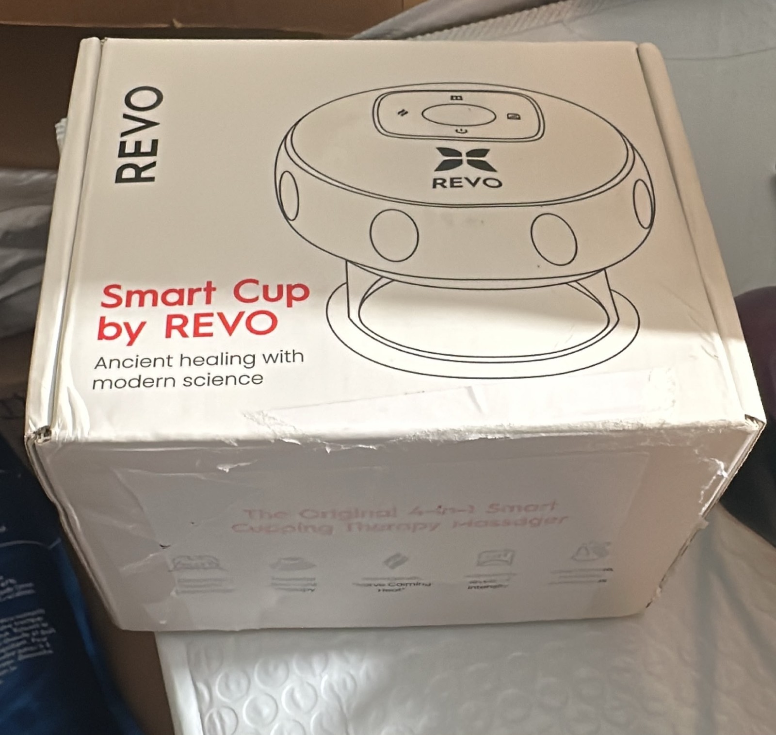 REVO Smart Cup 4-in-1 Electric Cupping Therapy Massager Heat & Red Light