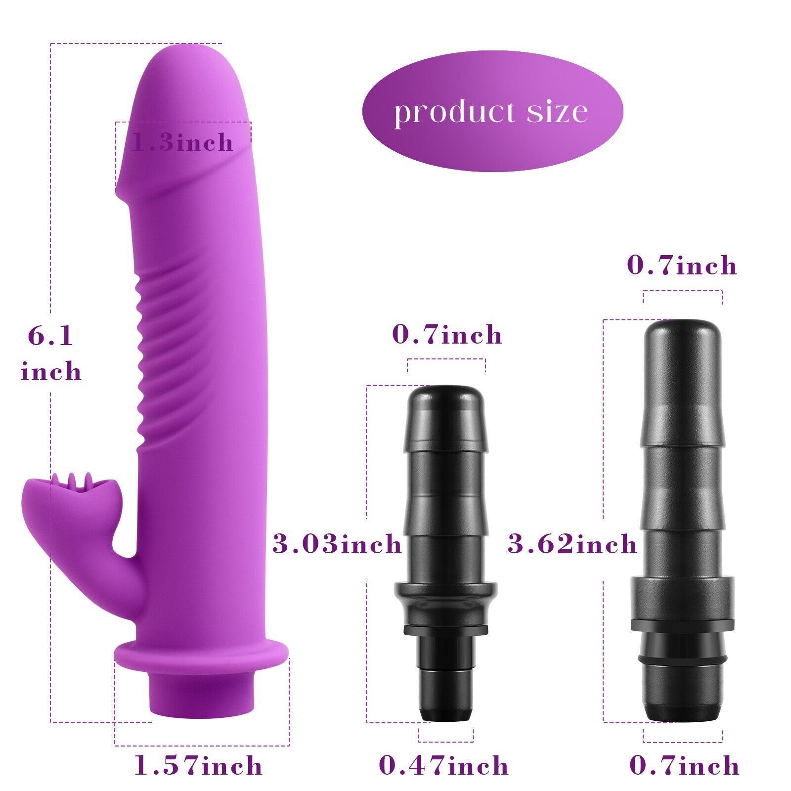 Deep Tissue Massager Attachment Easy Sexy Purple Licker Head Massage Gun Heads