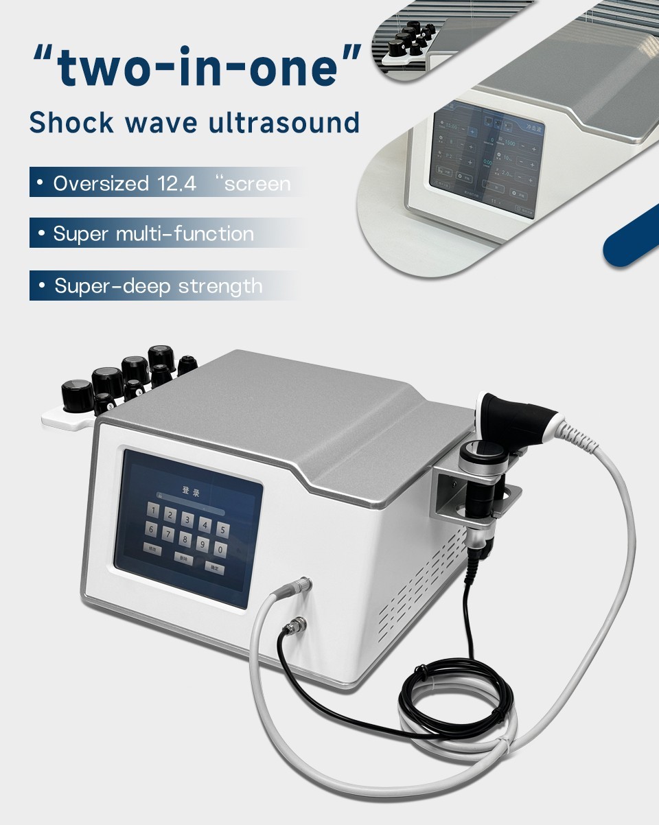 2IN1 ESWT Pneumatic 10bar Shockwave Therapy Machine Muscle Pain Relief Massage