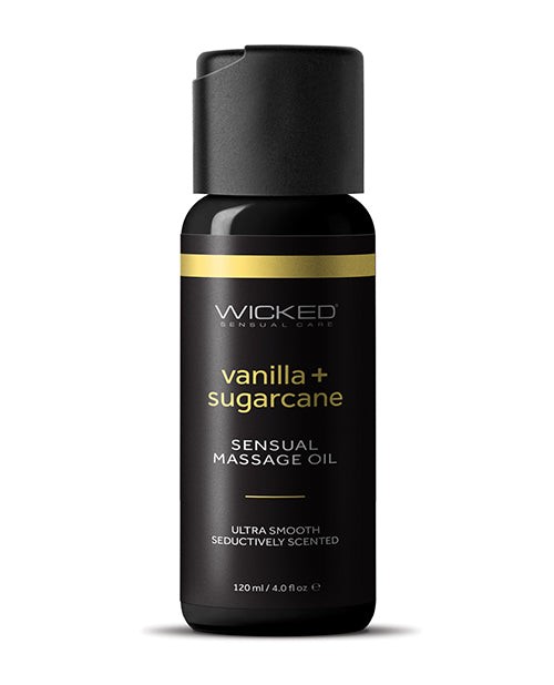 Wicked Sensual Care Vanilla and Sugarcane Massage Oil – 4 oz