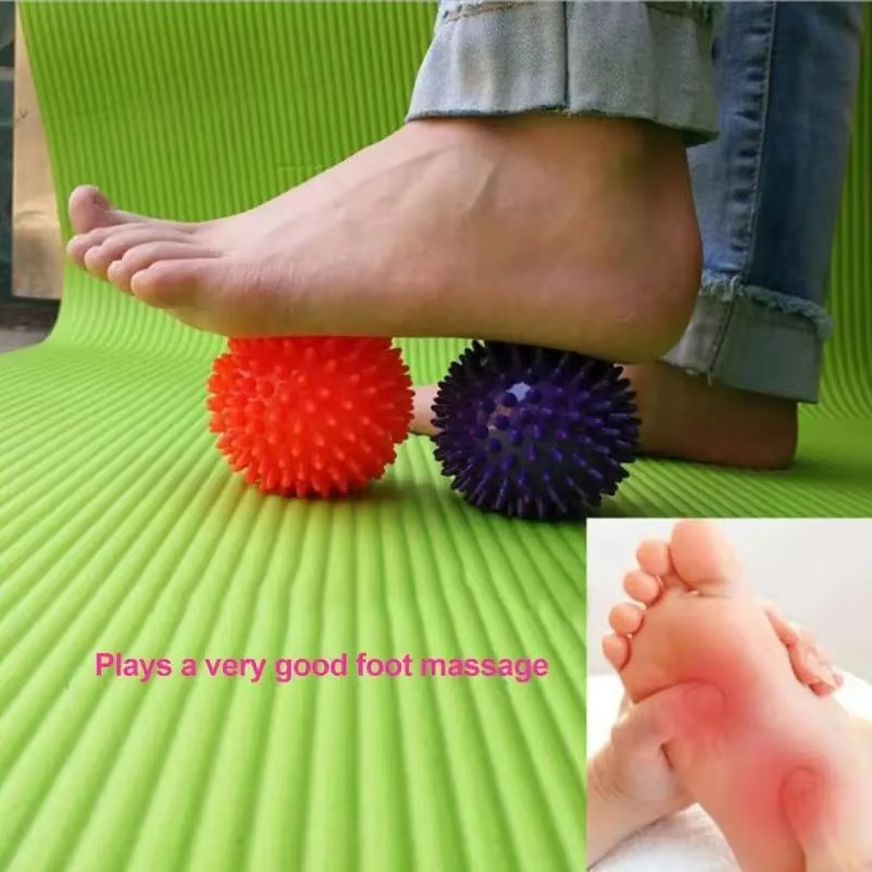 7cm Spiky Massage Ball PVC Deep Tissue Foot Roller Plantar Fasciitis Relief