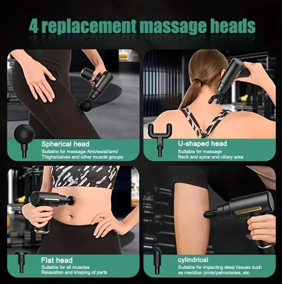 6 Speed Massage Gun Percussion Massager Deep Tissue Muscle Vibrating Relax