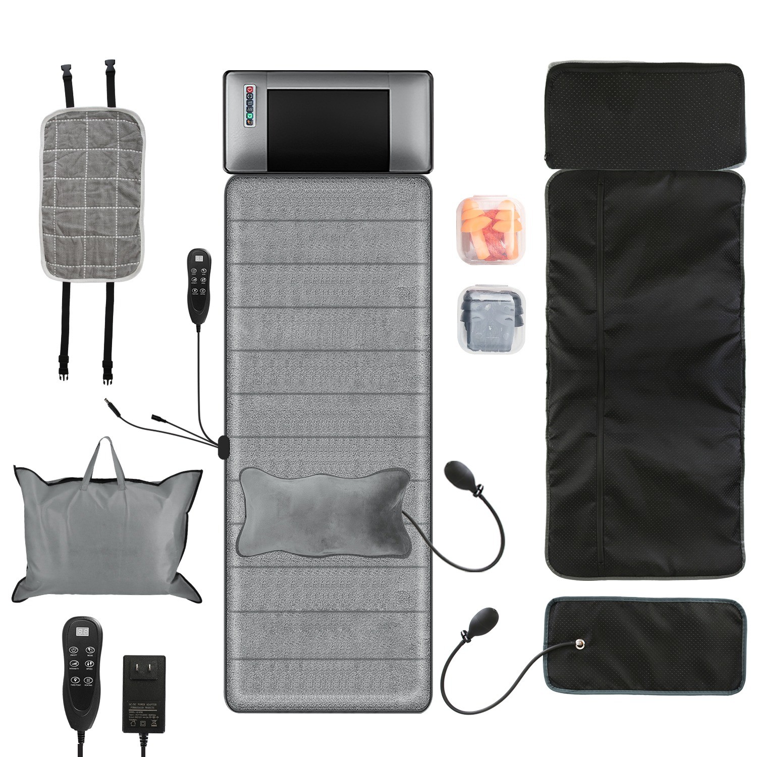 9 Mode Massage Seat Cushion Heated Back Neck Body Massager Chair for Home Office
