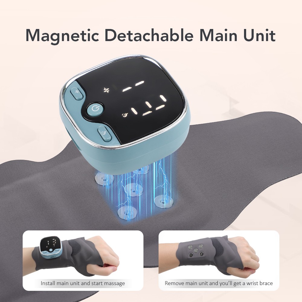 Electric Heating Wrist Massager Hot Compress for Arthritis Carpal Tunnel Relief