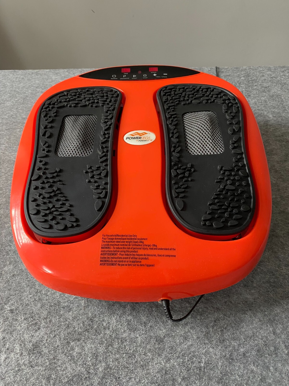 Powerfit ETF002M Power Legs Vibration Foot Massager – Great Condition No Remote