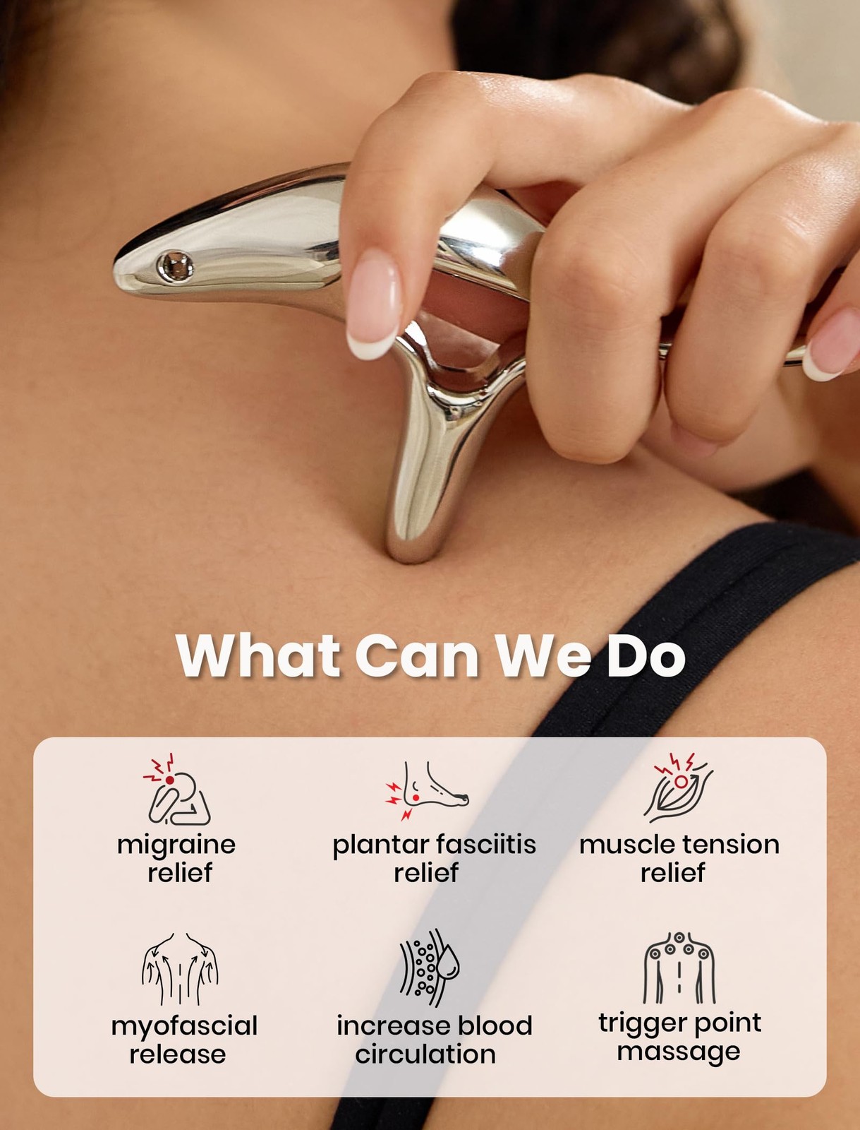 Trigger Point Massage Tool for Deep Tissue Massage & Gua Sha, HSA Muscle Scra…