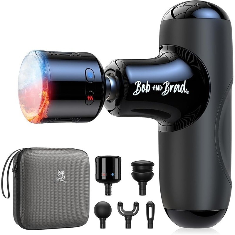 Compact Mini Massage Gun Deep Tissue Pain Relief Heat Cold Therapy Fast Charging