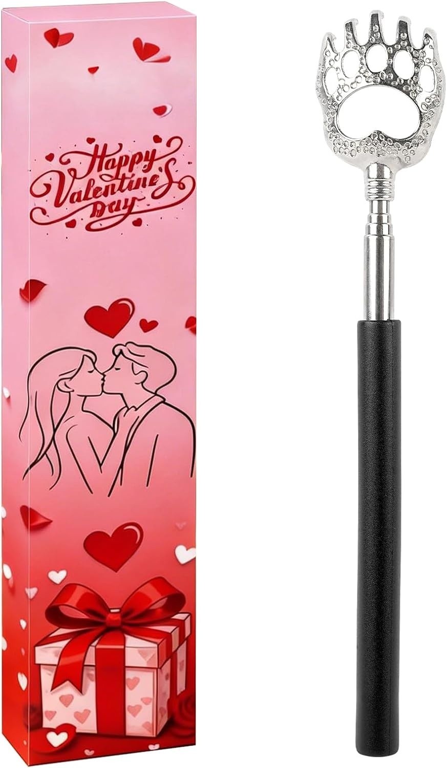 WOVTE Extendable Back Scratcher Valentine Gift for Him Her Family