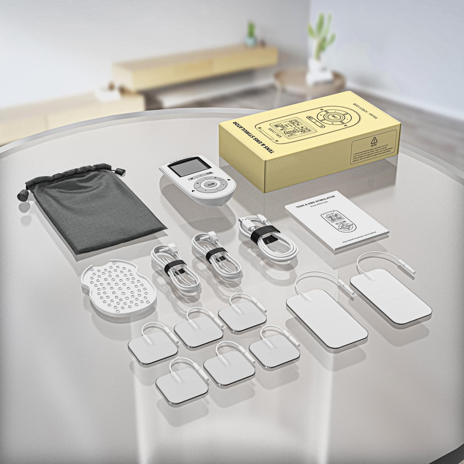 Dual Channel TENS EMS Unit 40 Intensities for Gradual Pain Relief Therapy, 24…