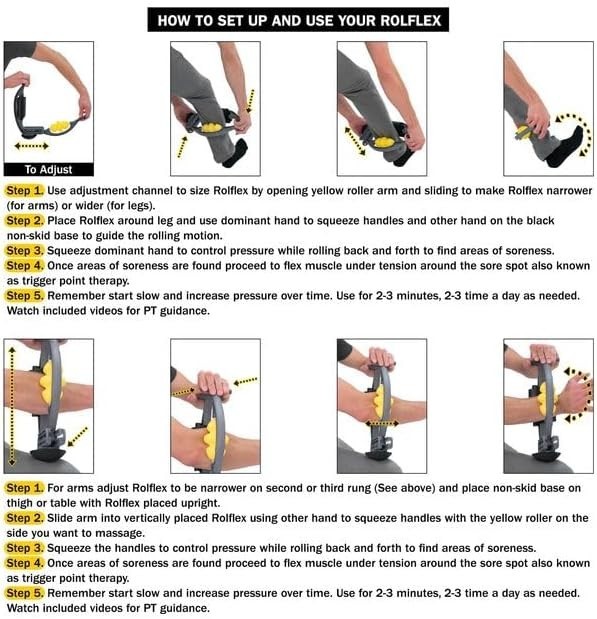 Portable Muscle Roller for Deep Tissue Relief: Ideal for Golfer’s Elbow & More